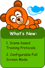 Whats New:   1. Scene-based Training Protocols.  2. Configurable Full Screen Mode.